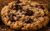 Soft chocolate chunk cookie with sea salt
